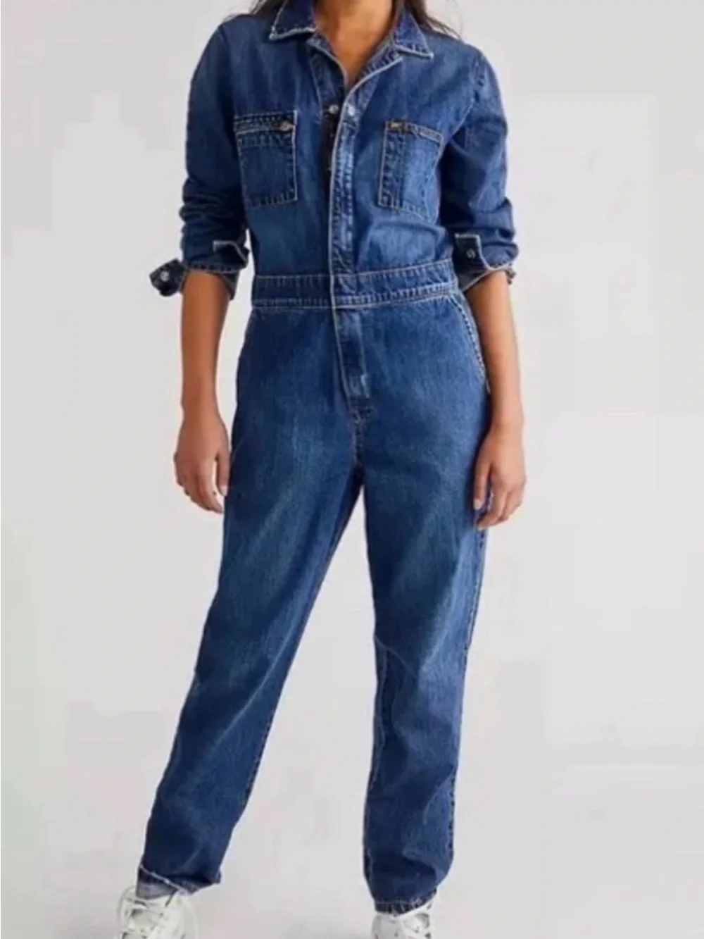 FREE PEOPLE x LEE Union‎ Alls / Coveralls | Pacific Blue |Style # 3534380 | XS